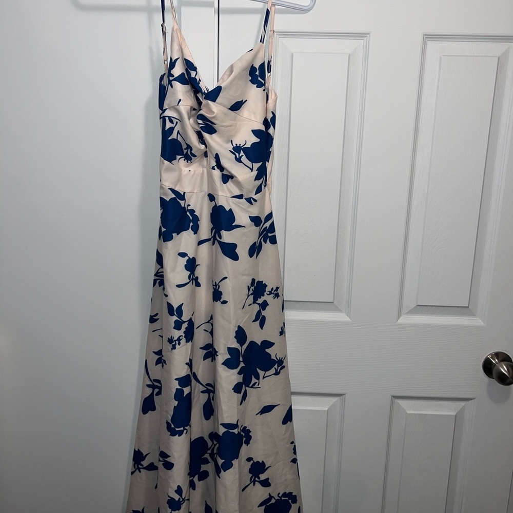 Blue Floral Women's Dress